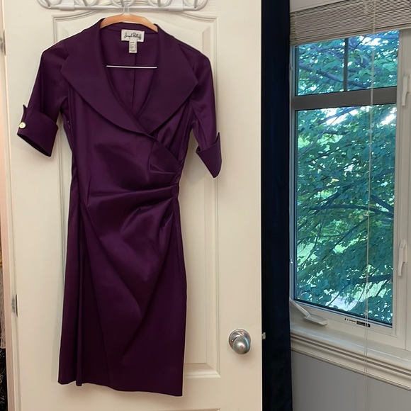Joseph Ribkoff purple dress size 4 - Picture 1 of 5